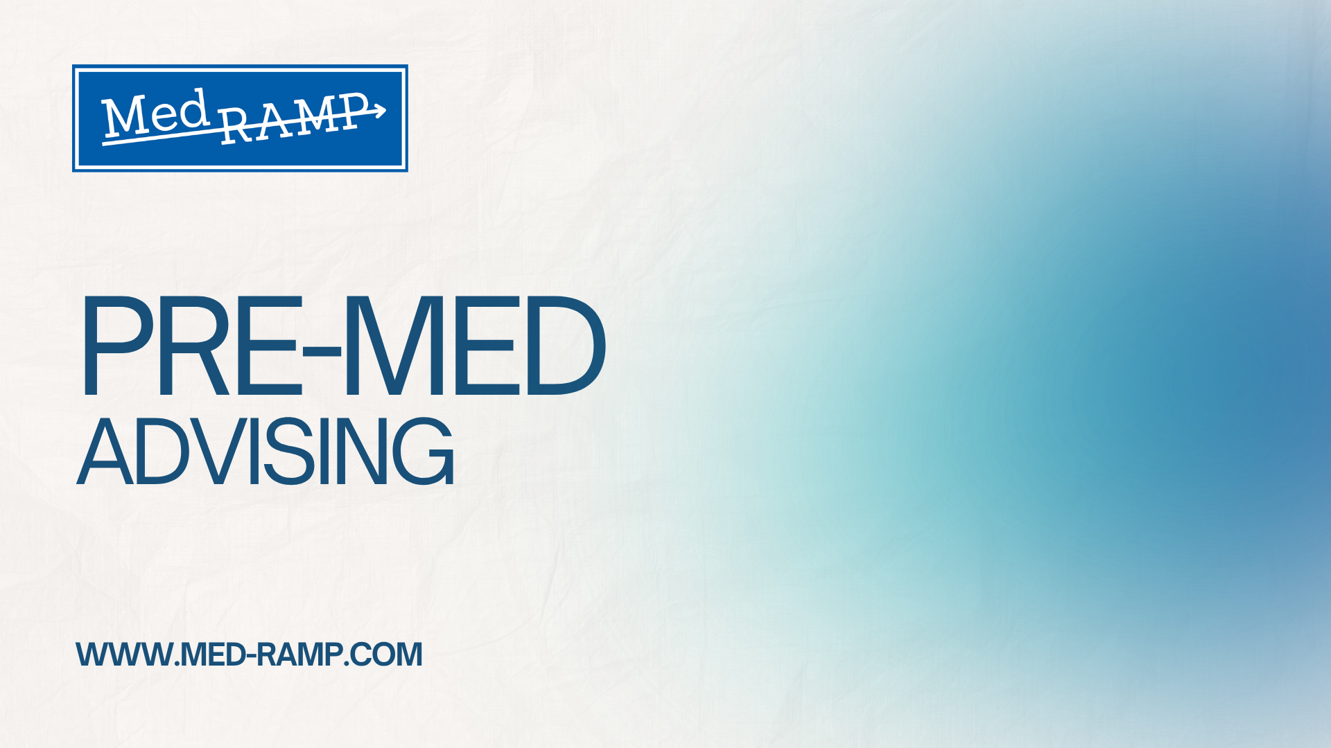 1-on-1 Medical School Advising Session