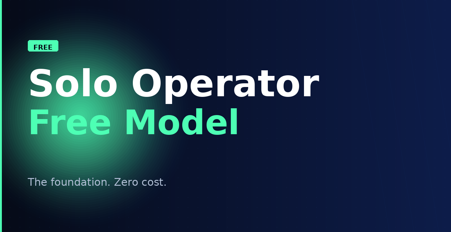 The Solo Operator Free Model