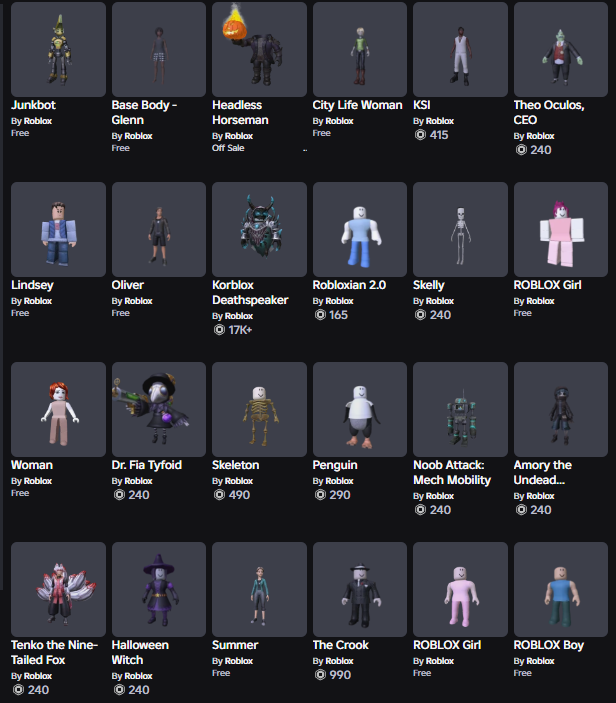 Headless + Korblox + Violet Valk + MORE