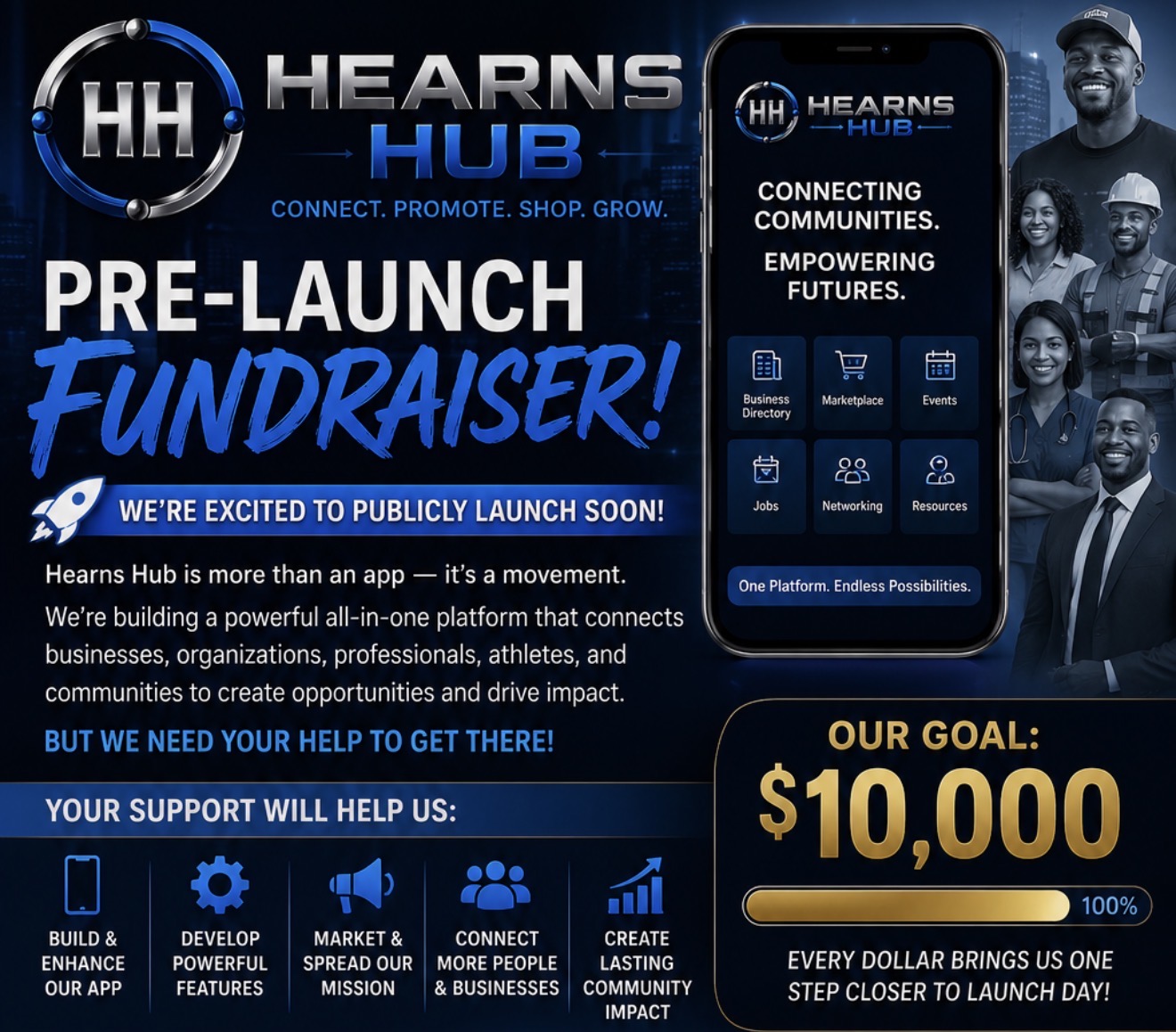 Hearns Hub Pre-Launch Fundraiser