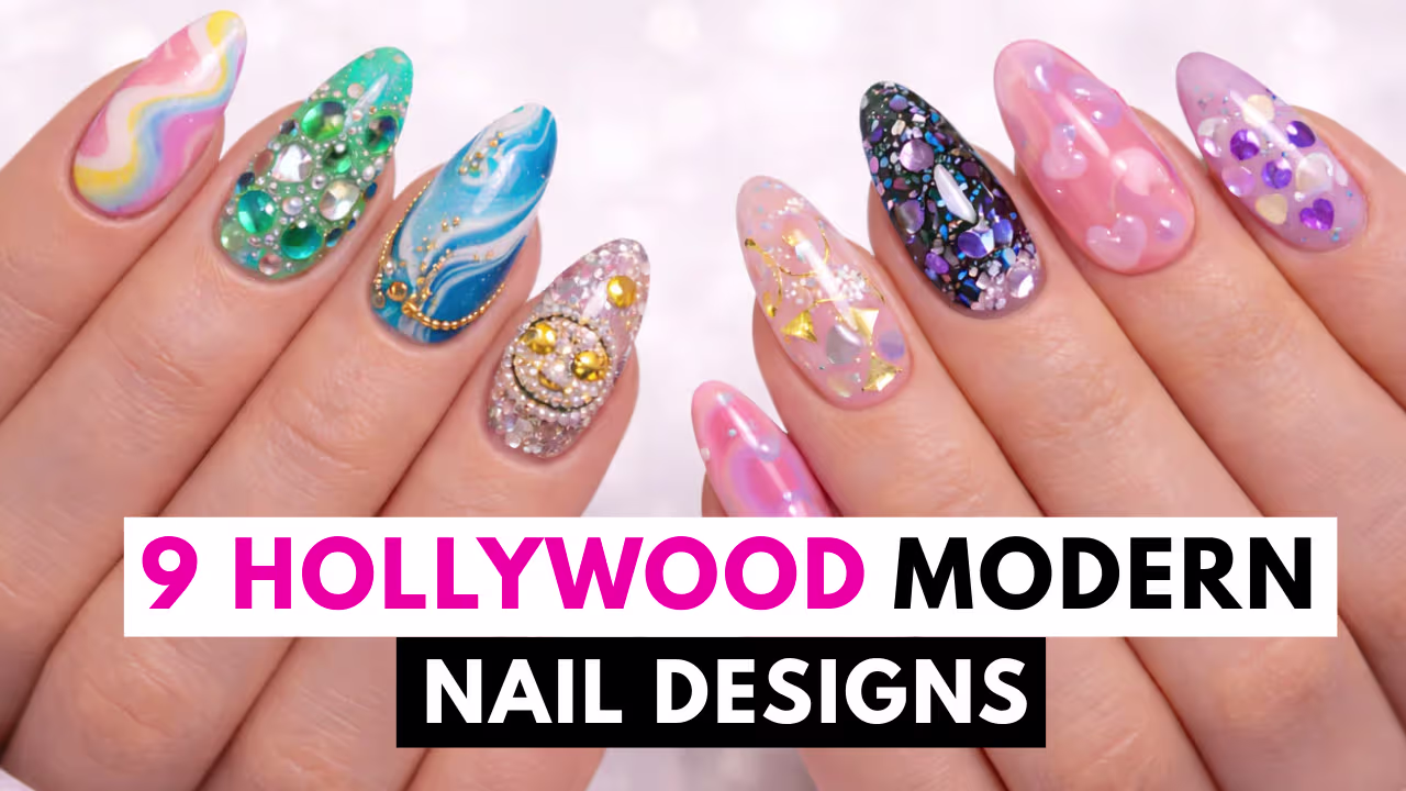 9 Hollywood Modern Nail Designs