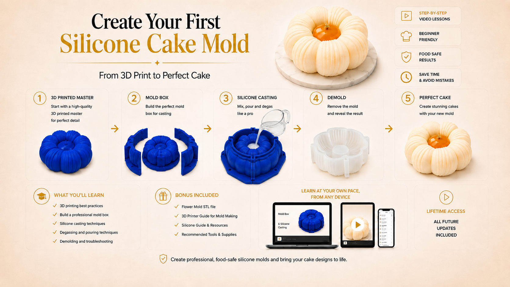 Course - Create Your First Silicone Cake Mold