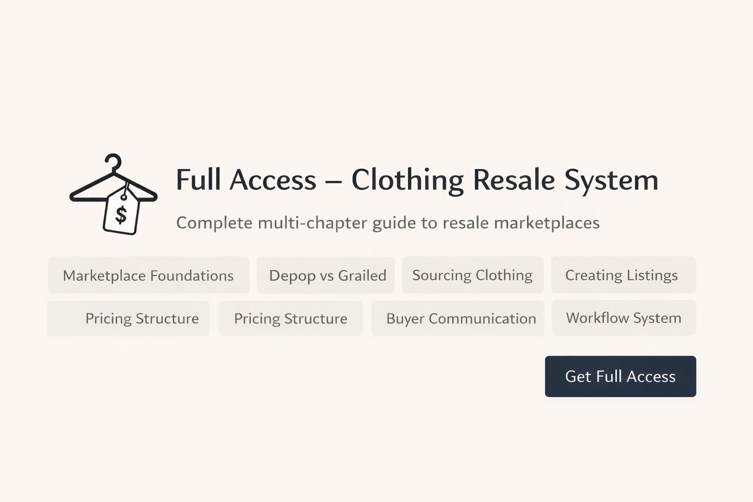 Full Access — Clothing Resale System