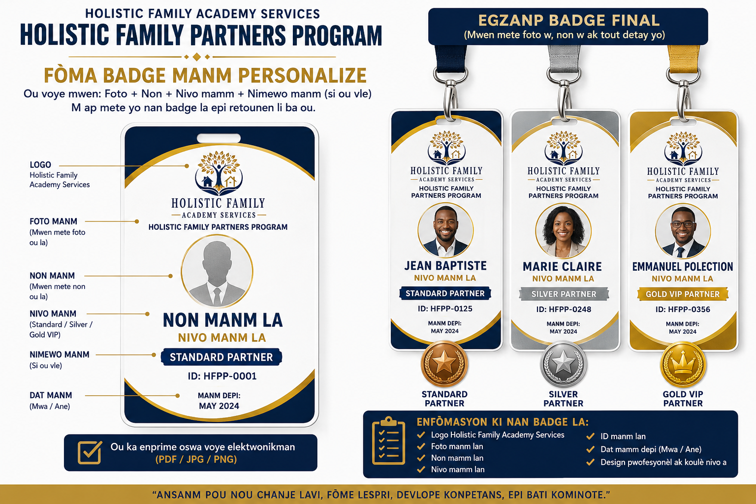 HOLISTIC FAMILY ACADEMY MEMBER'S REGISTRATION