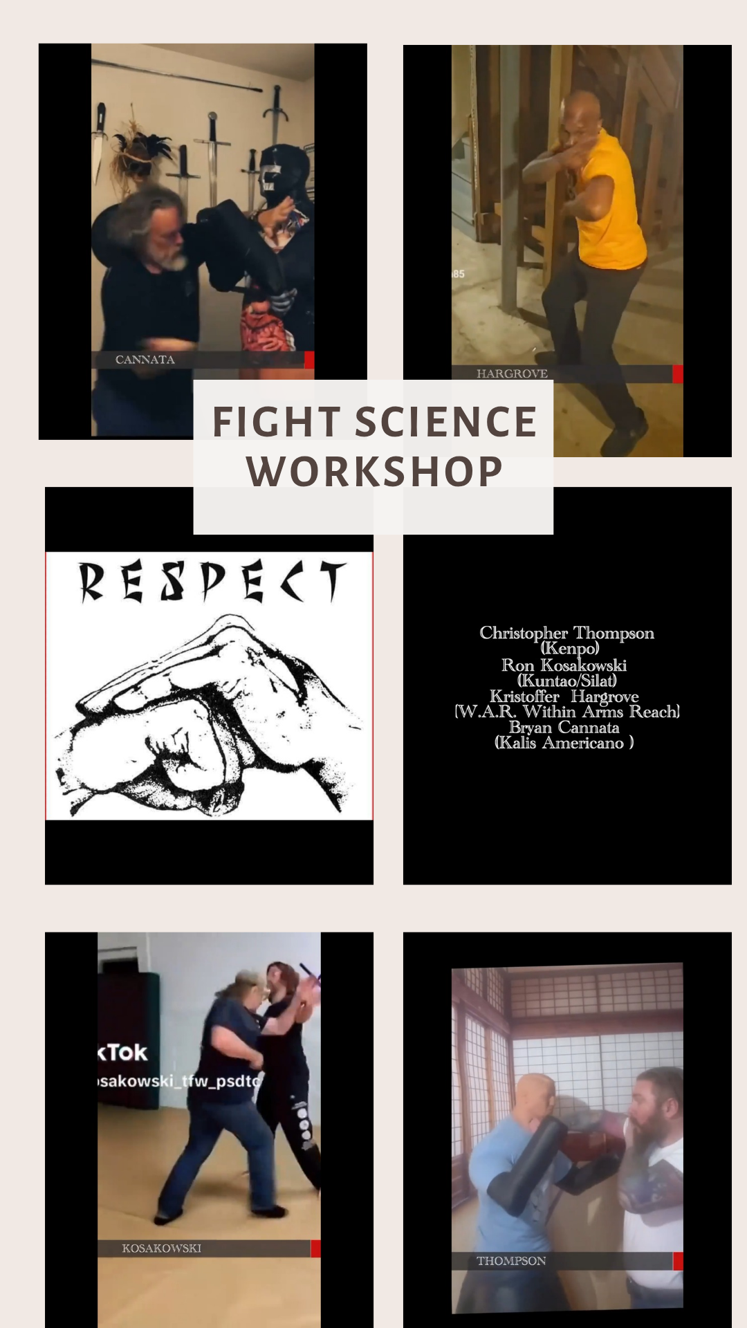 Fight Science Workshop Online Seminar