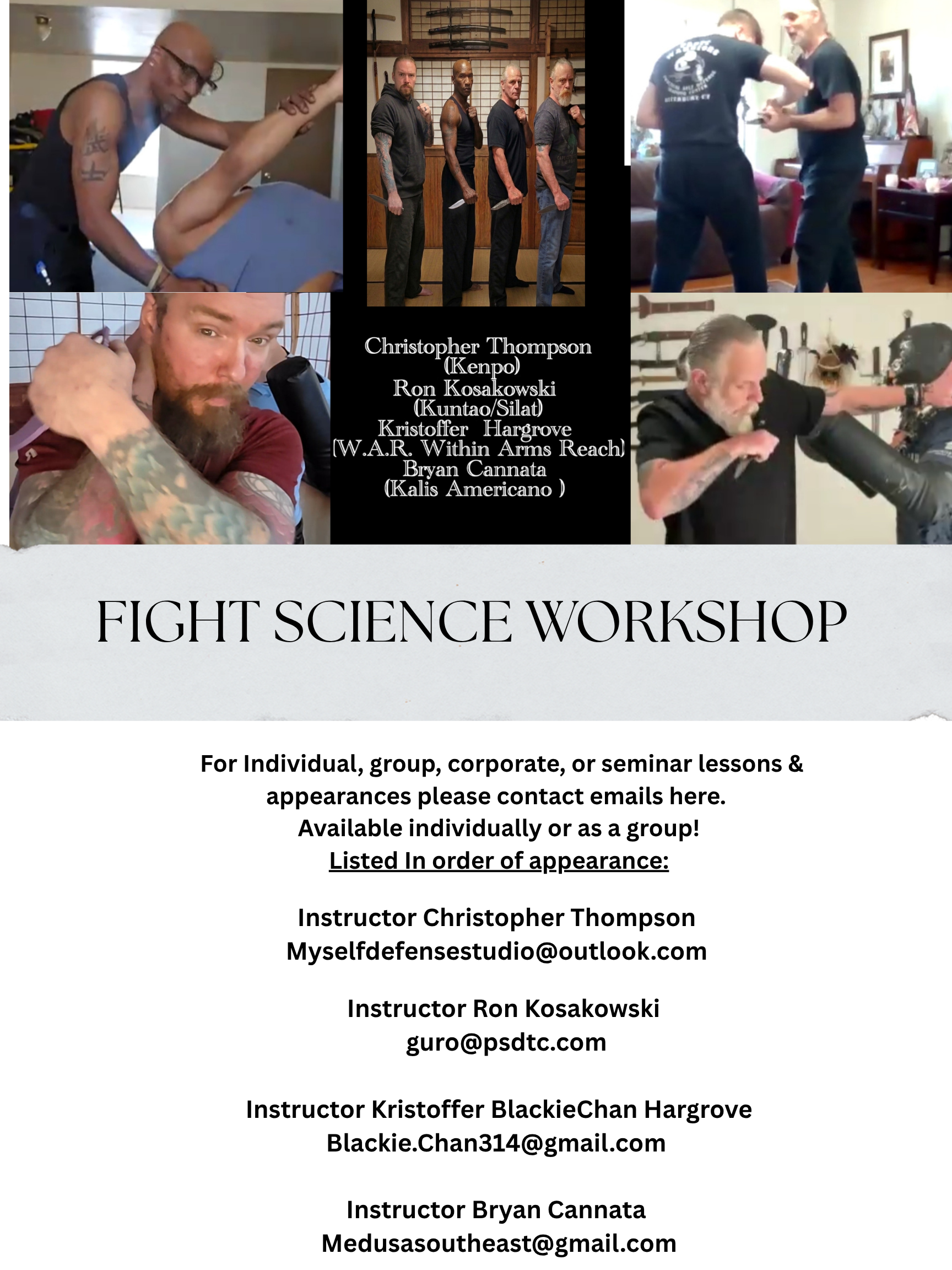 FIGHT SCIENCE WORKSHOP EPISODE 1