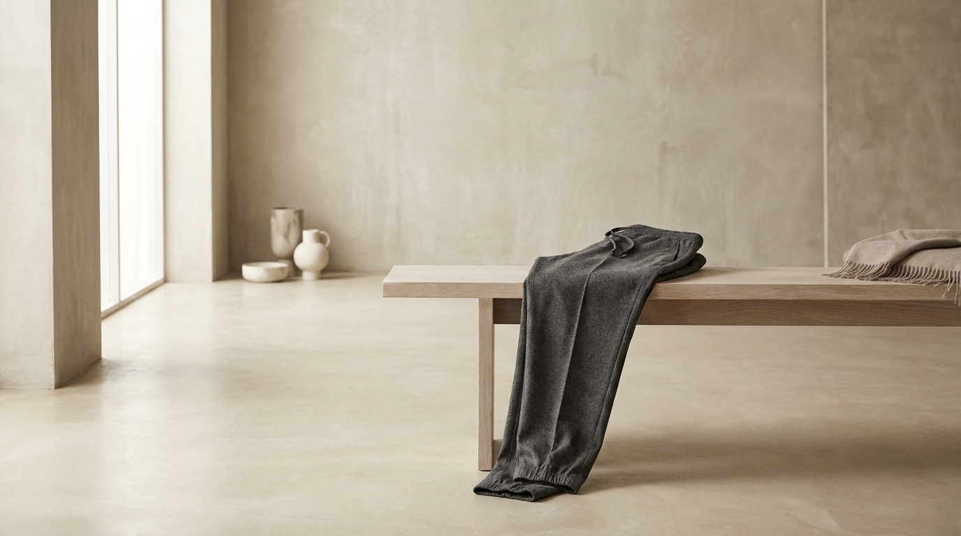 Tailored Wool-Blend Joggers