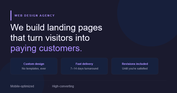 Landing Page Agency