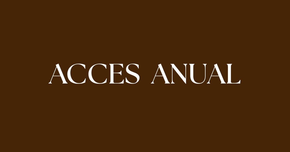 Acces anual