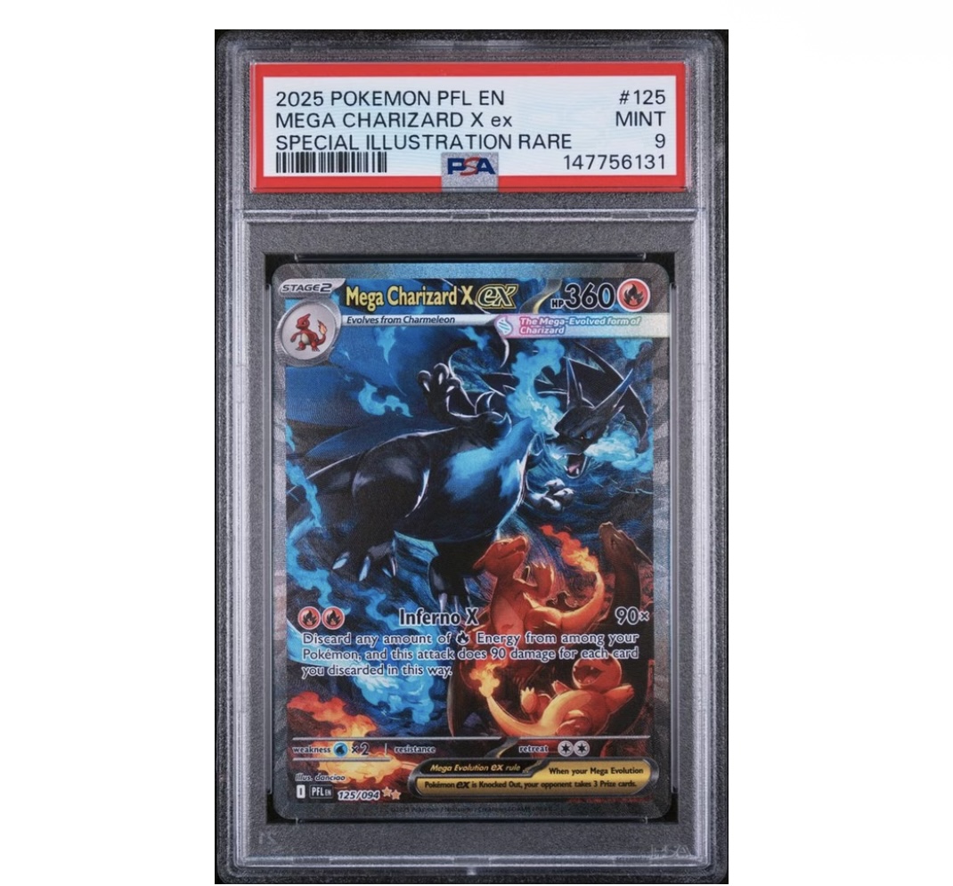 PSA 9 Mega Charizard X ex 2025