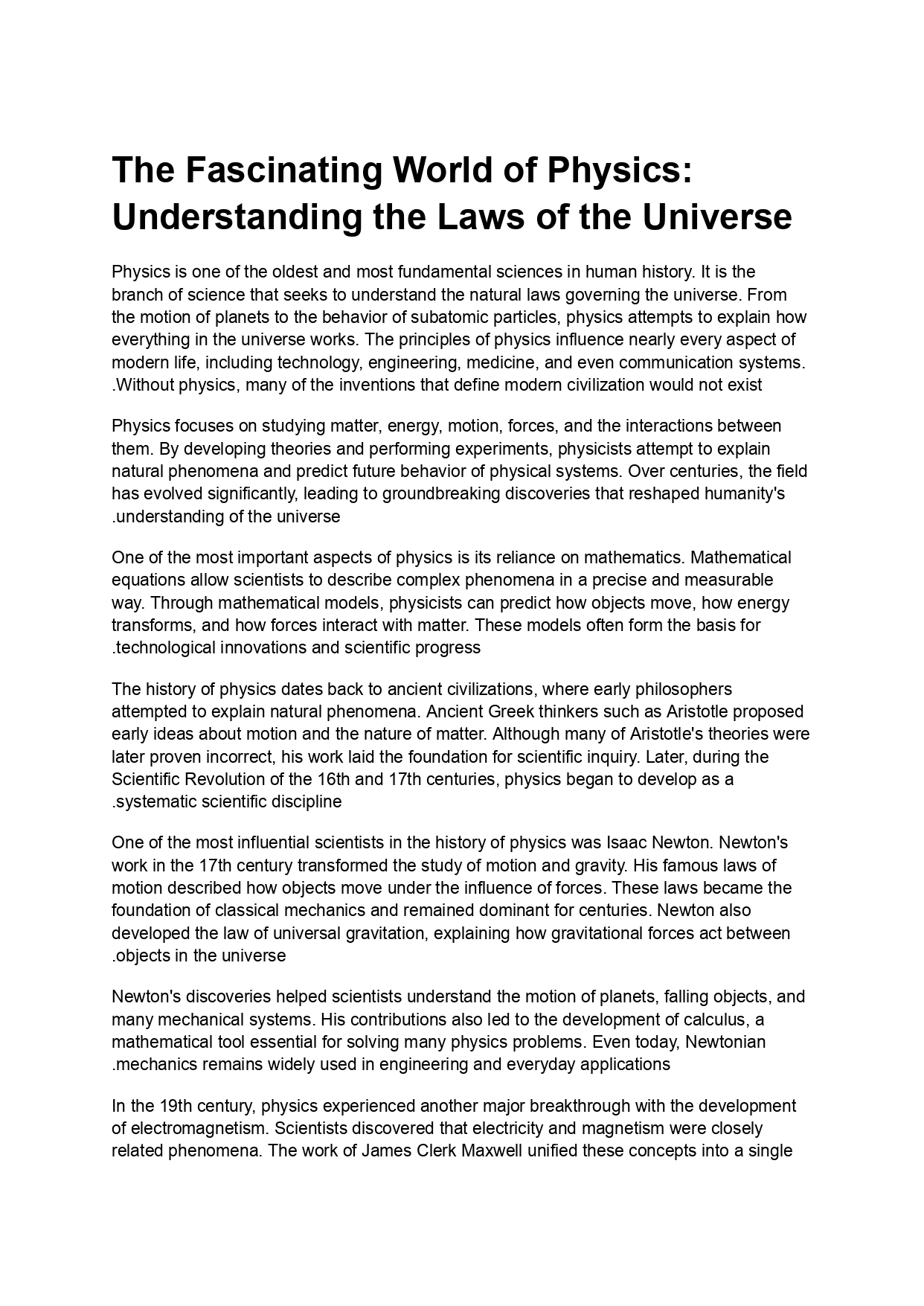 Fundamentals of Physics