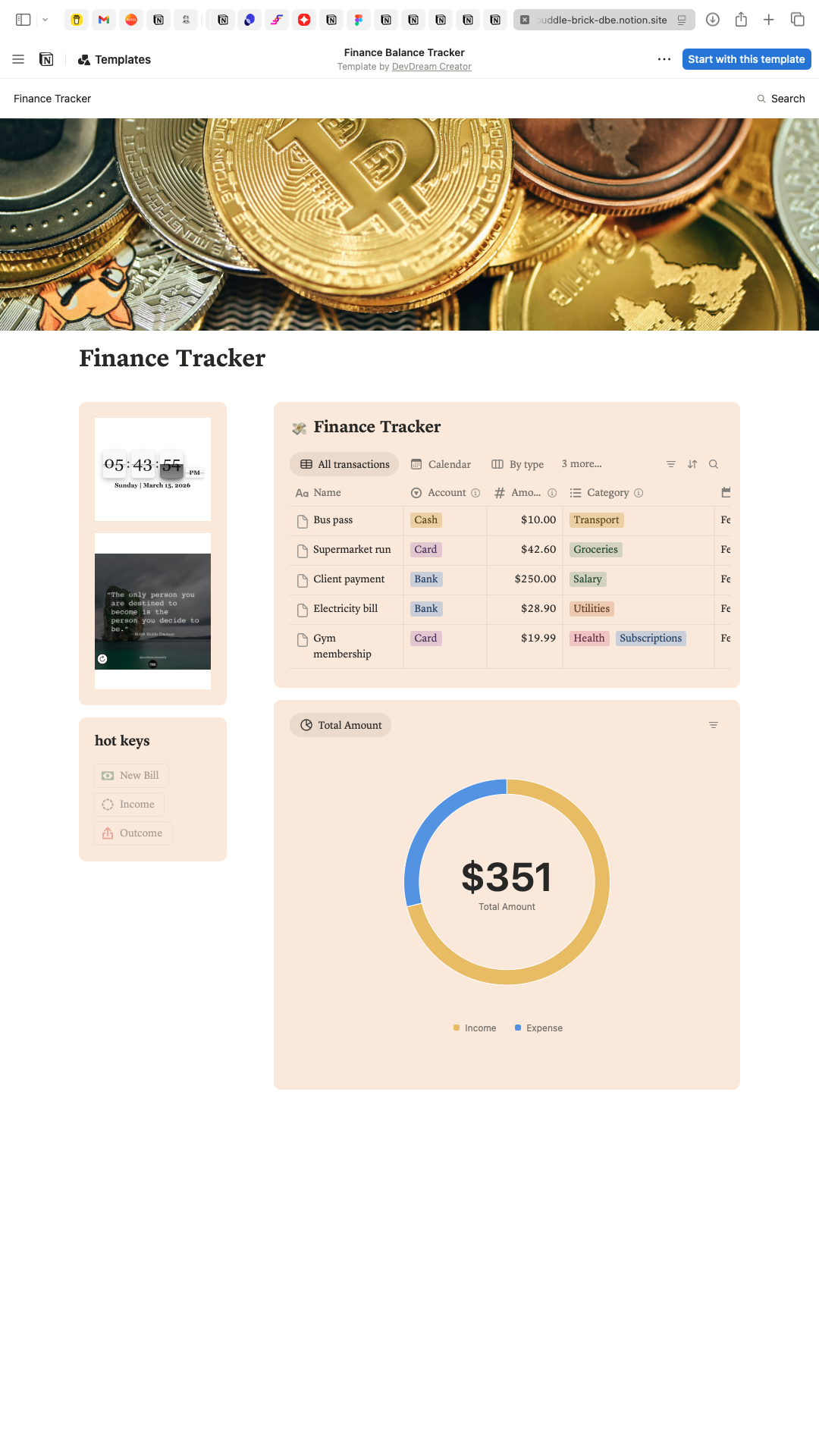 Notion Finance Tracker