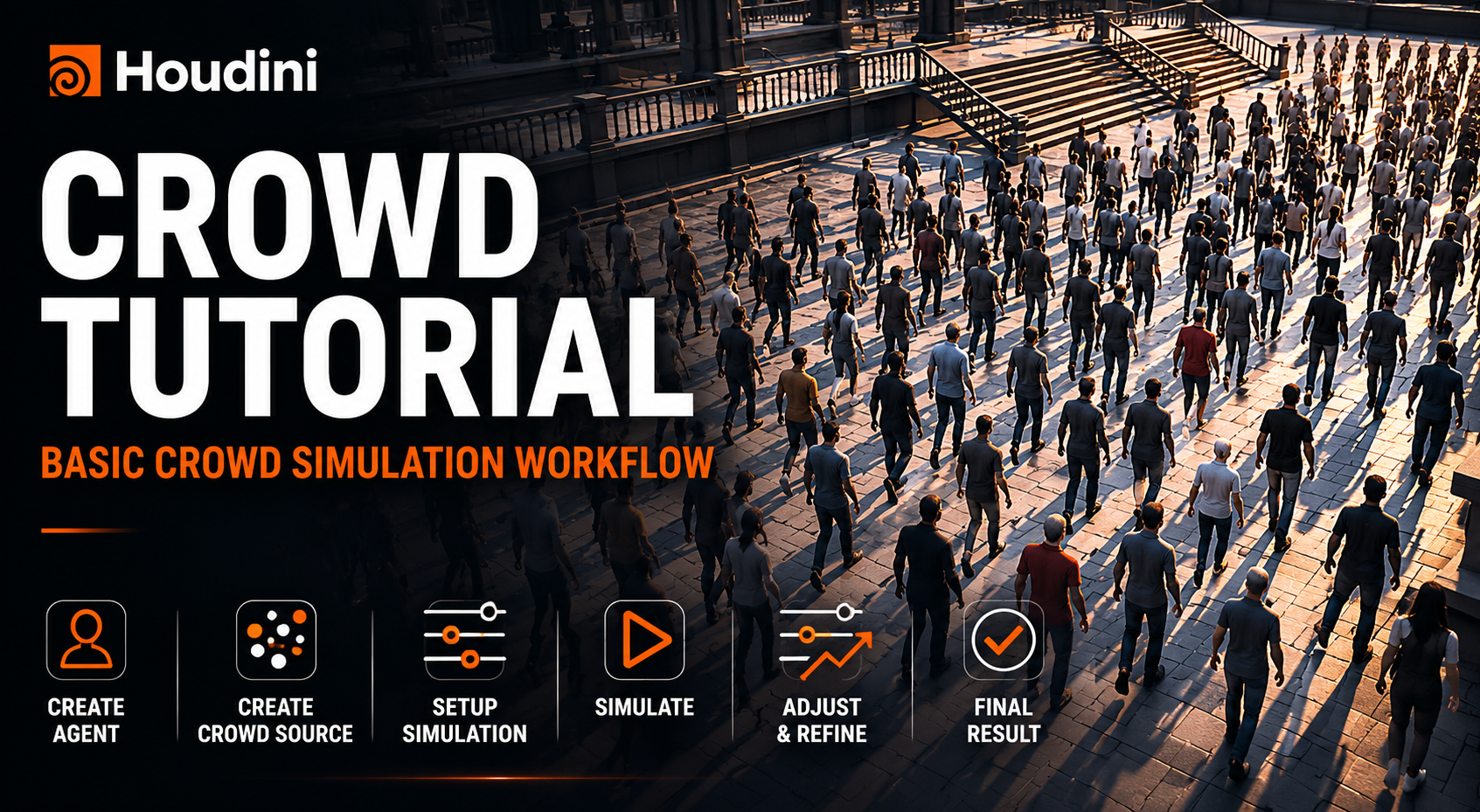 Houdini Crowd