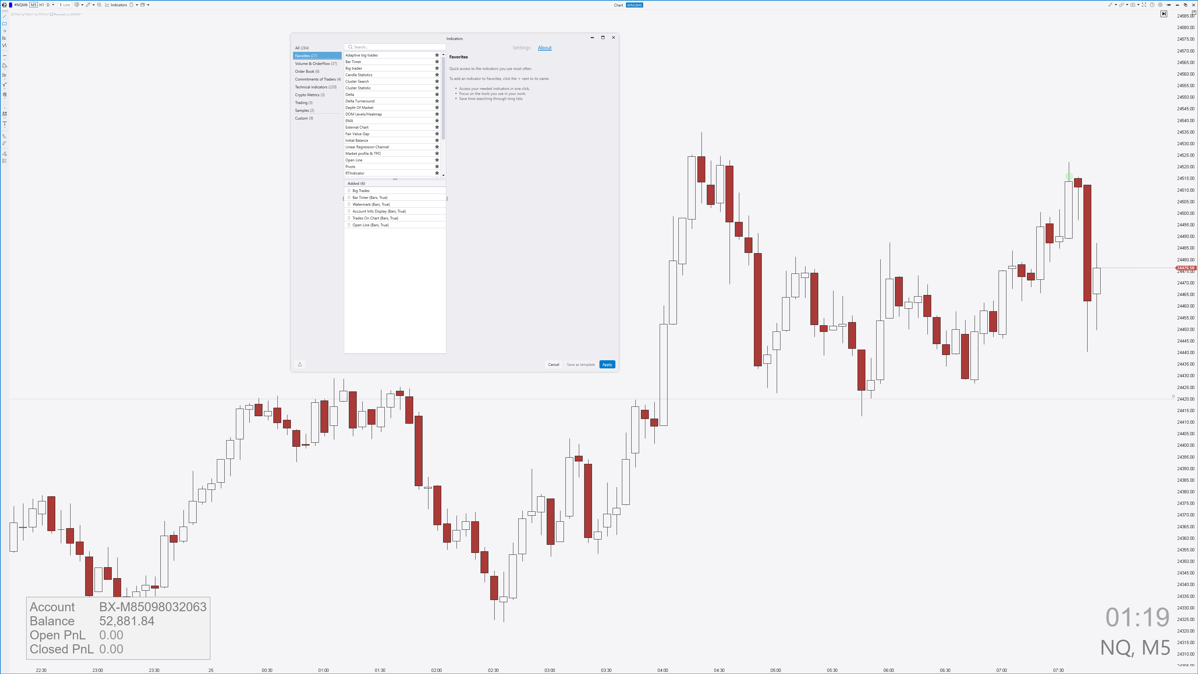 ATAS FREE Template| Gator Futures
