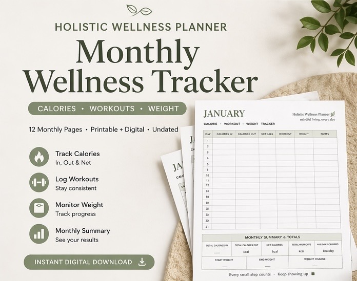 Monthly Wellness Tracker 
