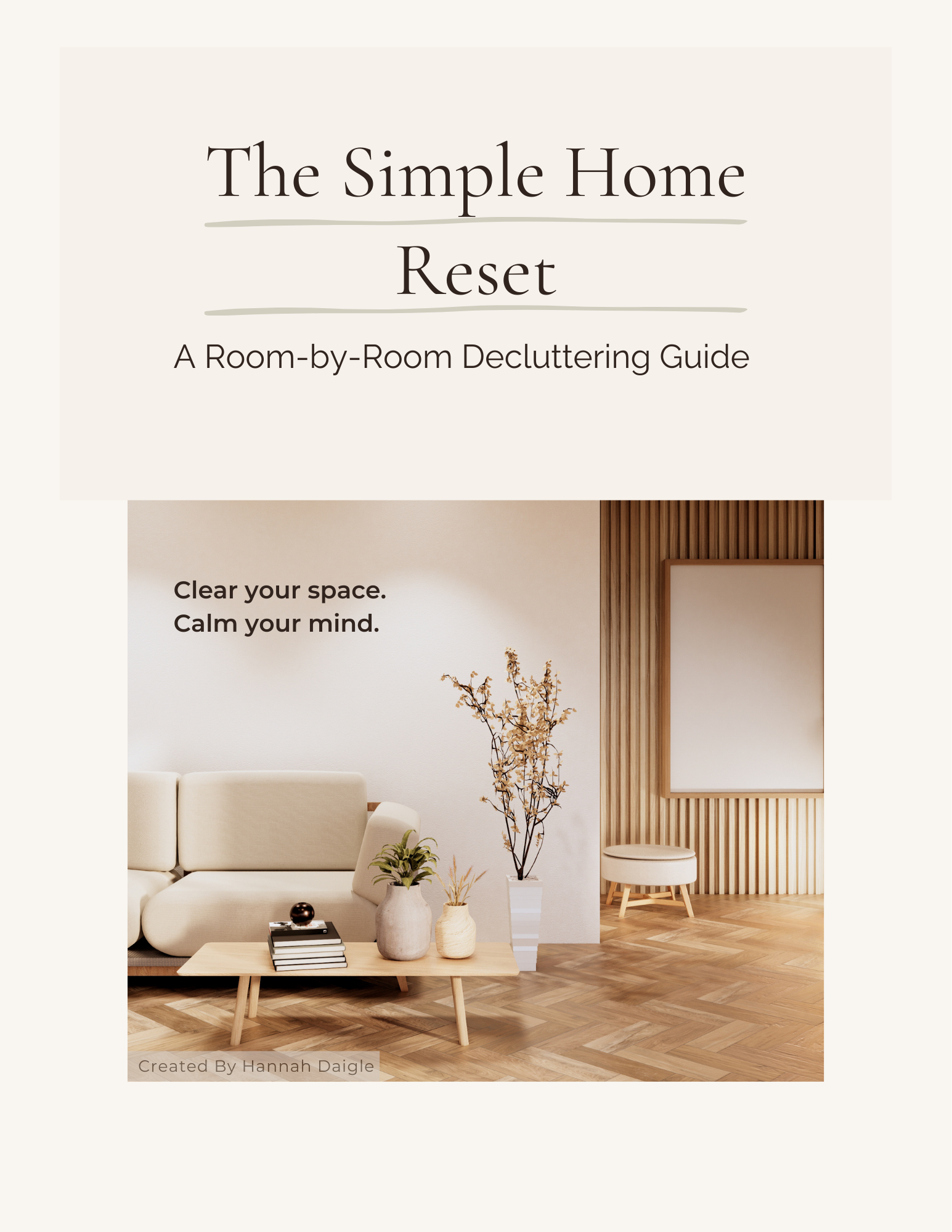 Simple Home Reset: Decluttering Guide