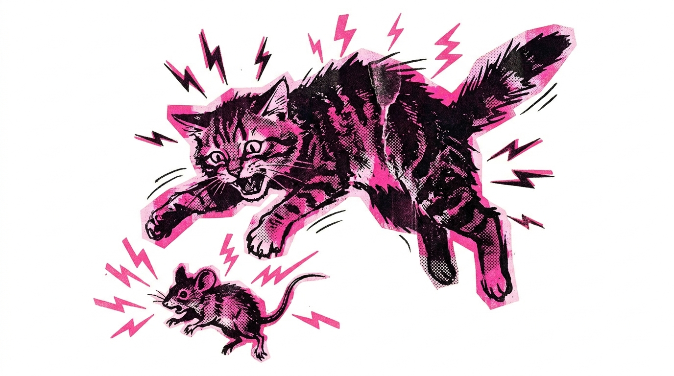 High-Impact Neon Predator Artwork
