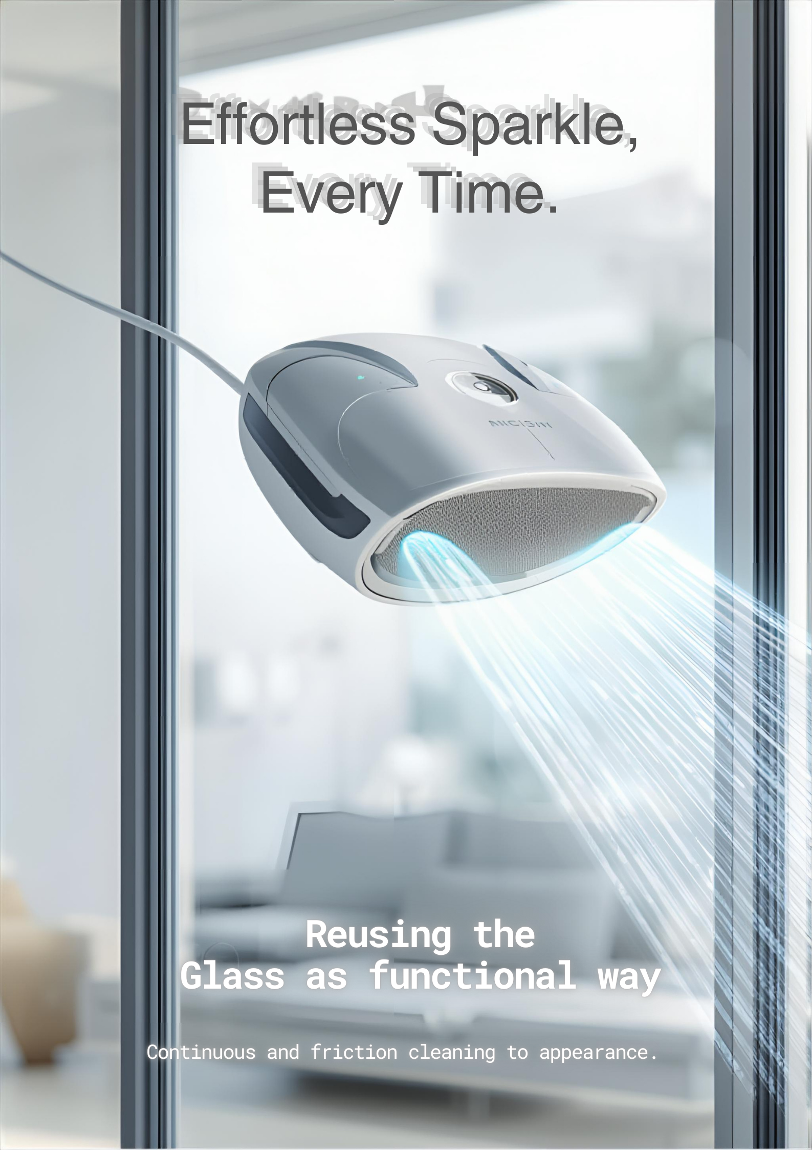 Automatic Window Cleaner in Home Office