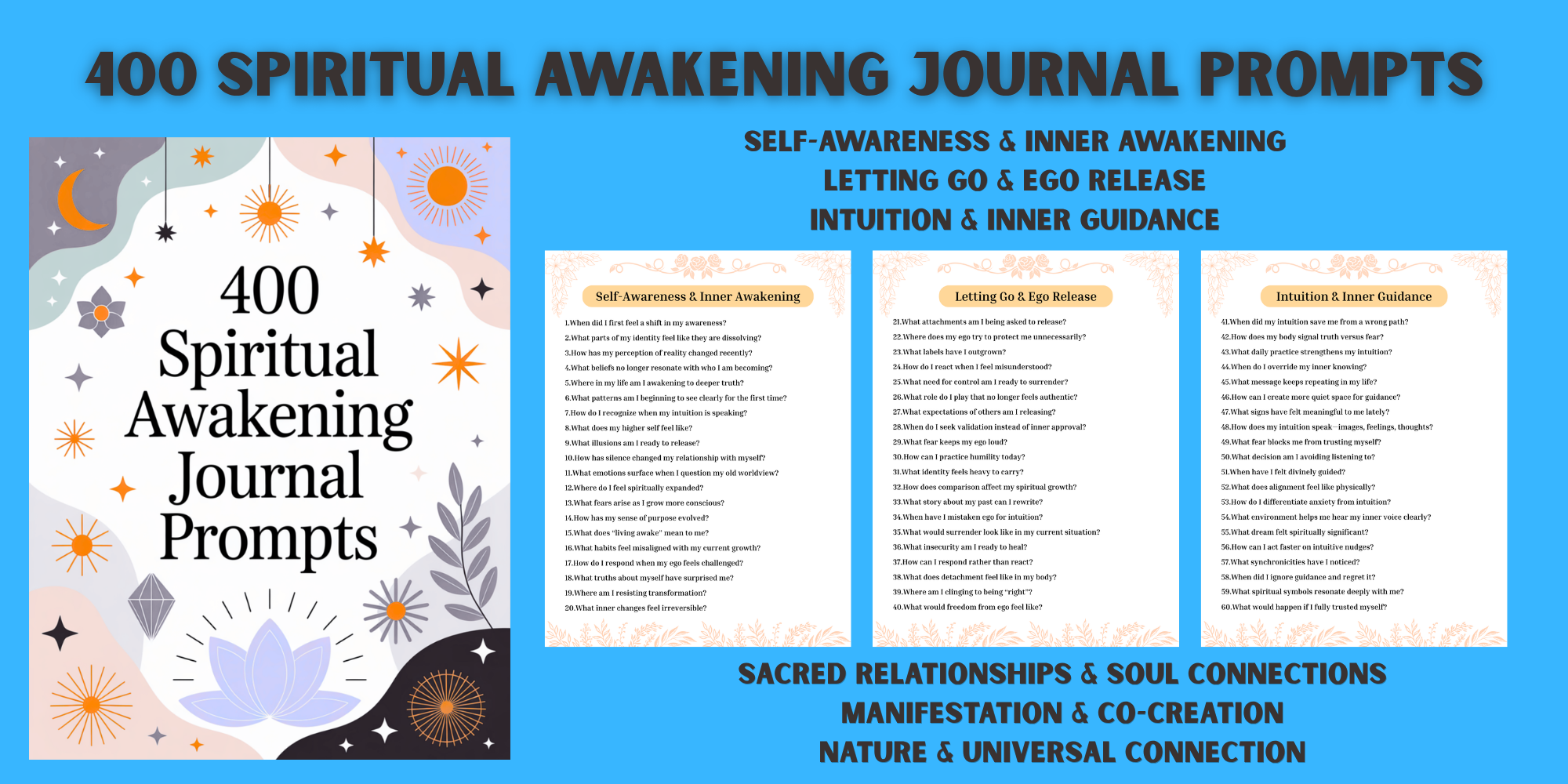 400 Spiritual Awakening Journal Prompts