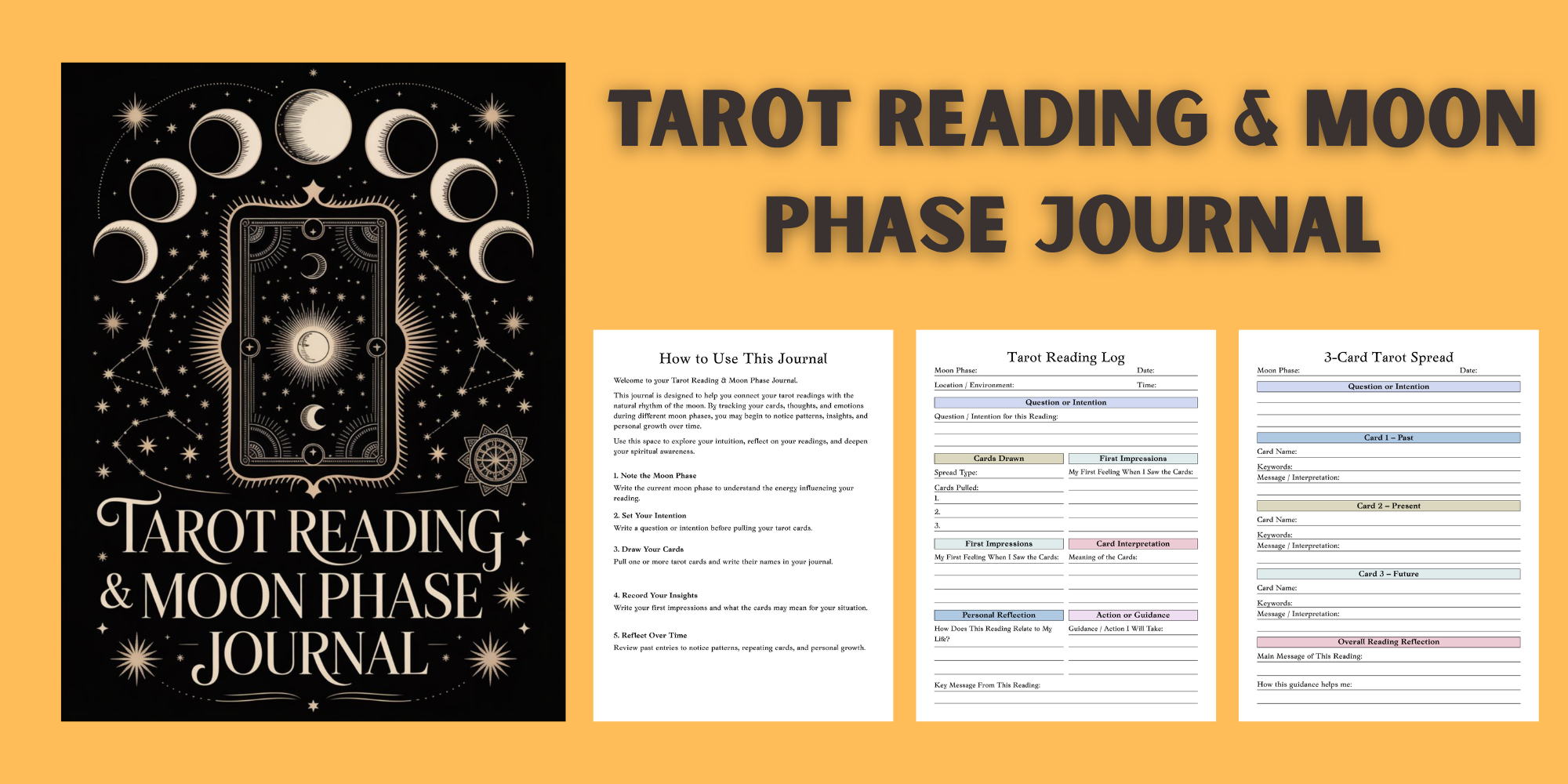Tarot Reading & Moon Phase Journal