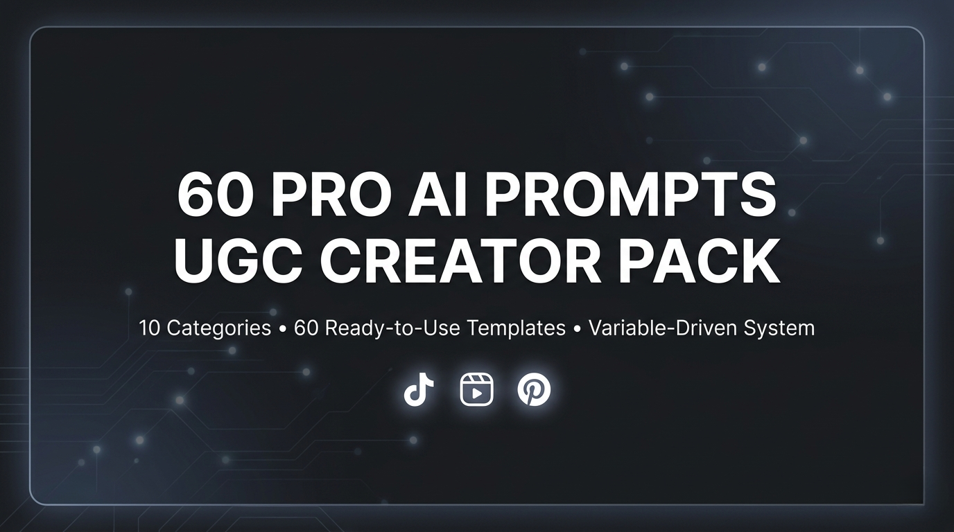 60 Pro AI Prompts for UGC Creators 