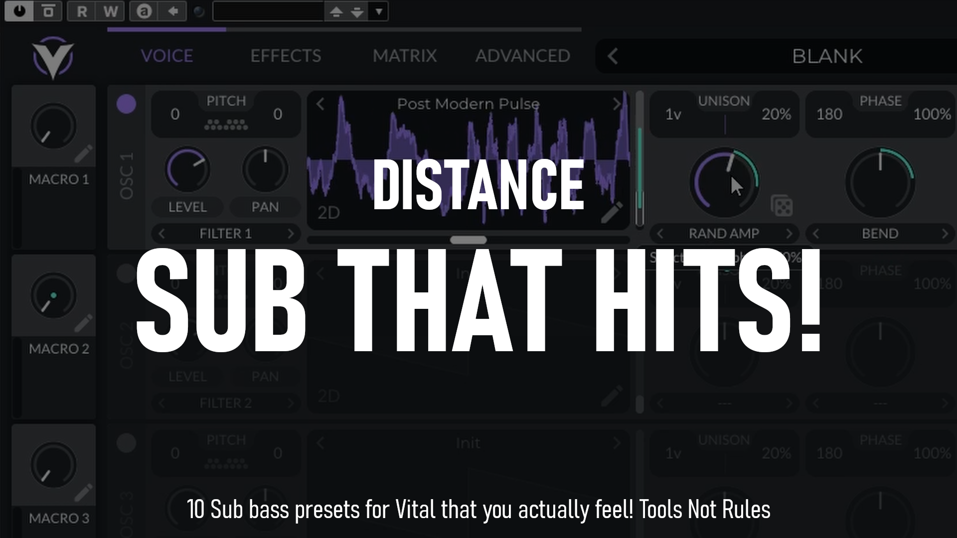 Distance - Sub That Hits!!