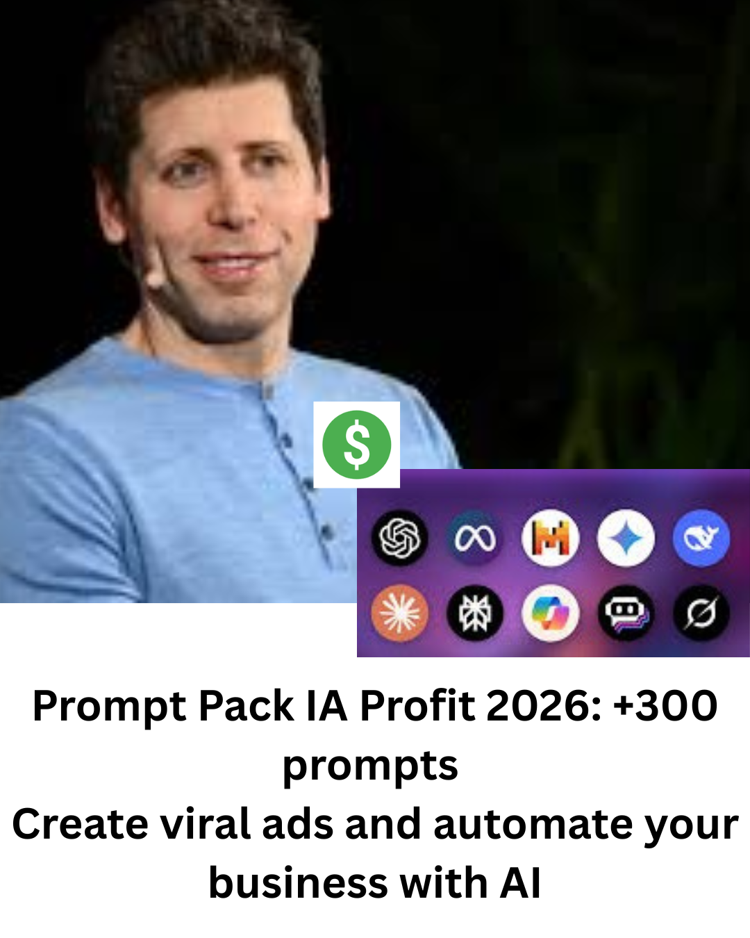 Prompt Pack IA Profit 2026: +300 prompts 