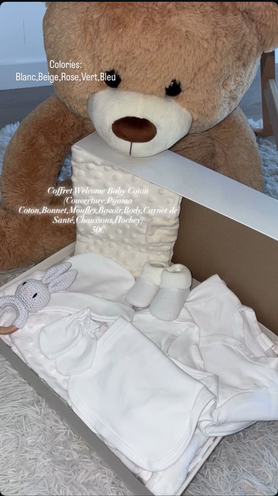 Coffret Welcome Baby Coton