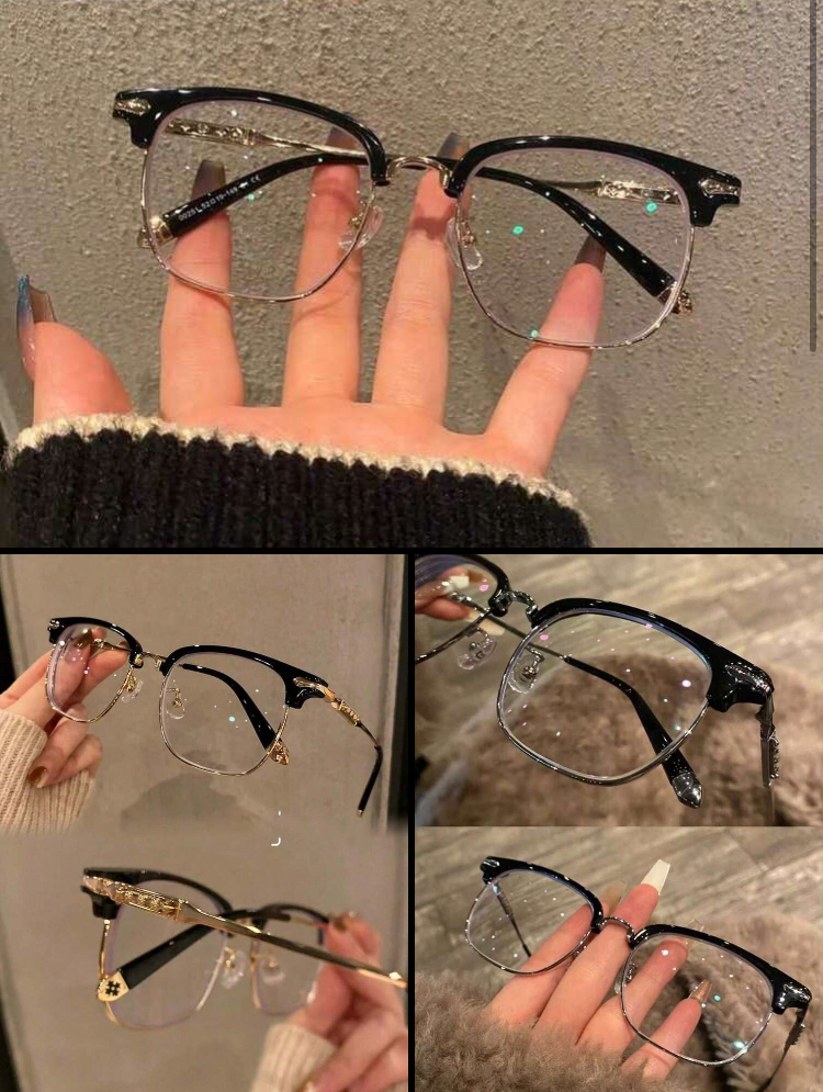 Clean girl blue light glasses
