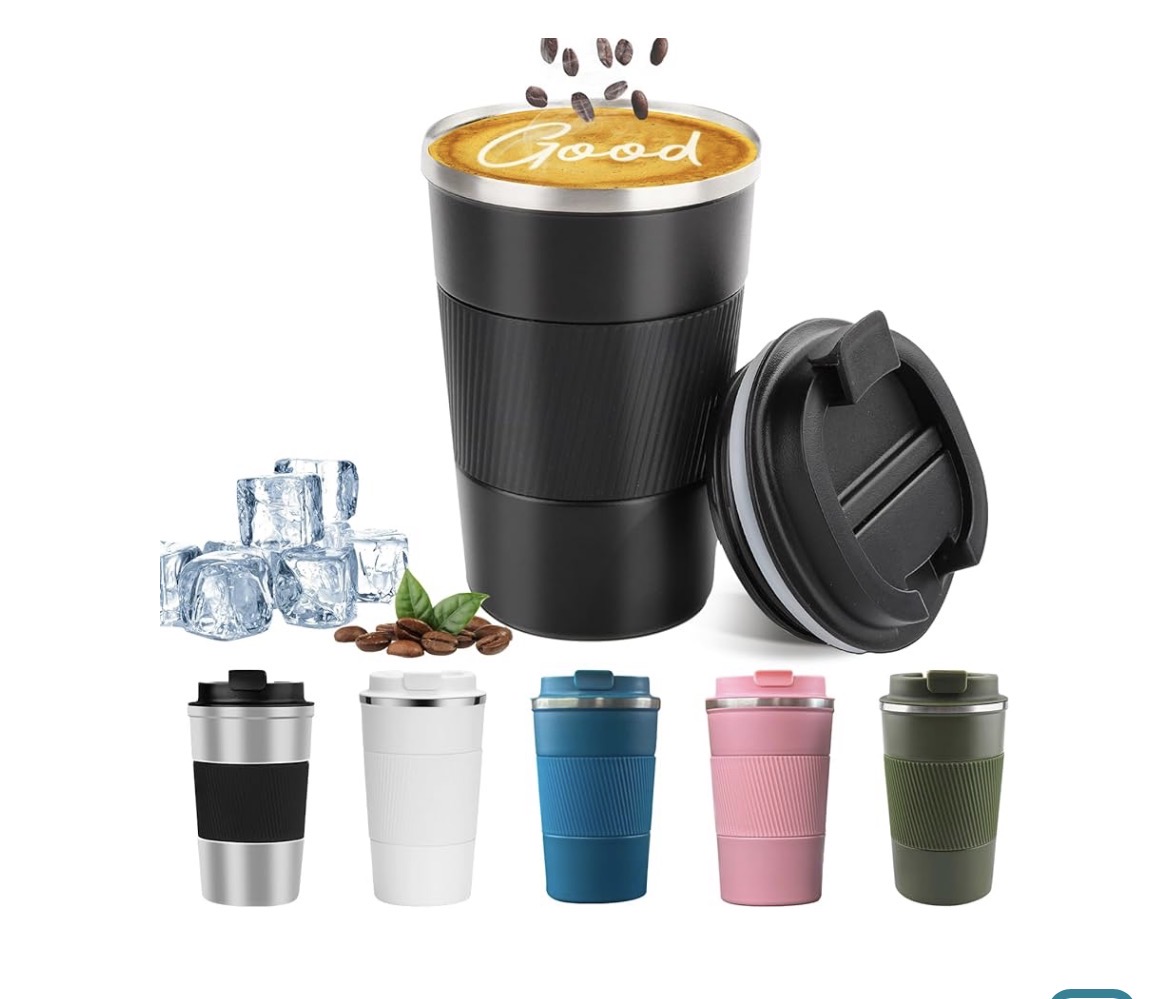 YINBAOGE Taza de café de viaje aislada