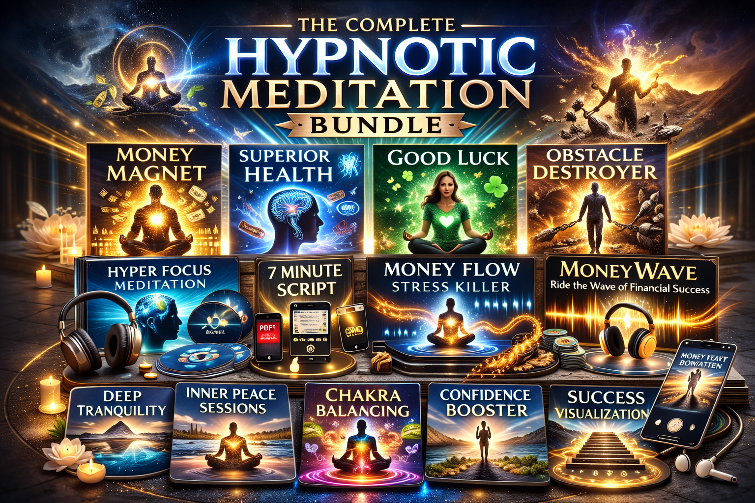 📦 The Complete Hypnotic Meditation Bundle [Total Mind Transformation]