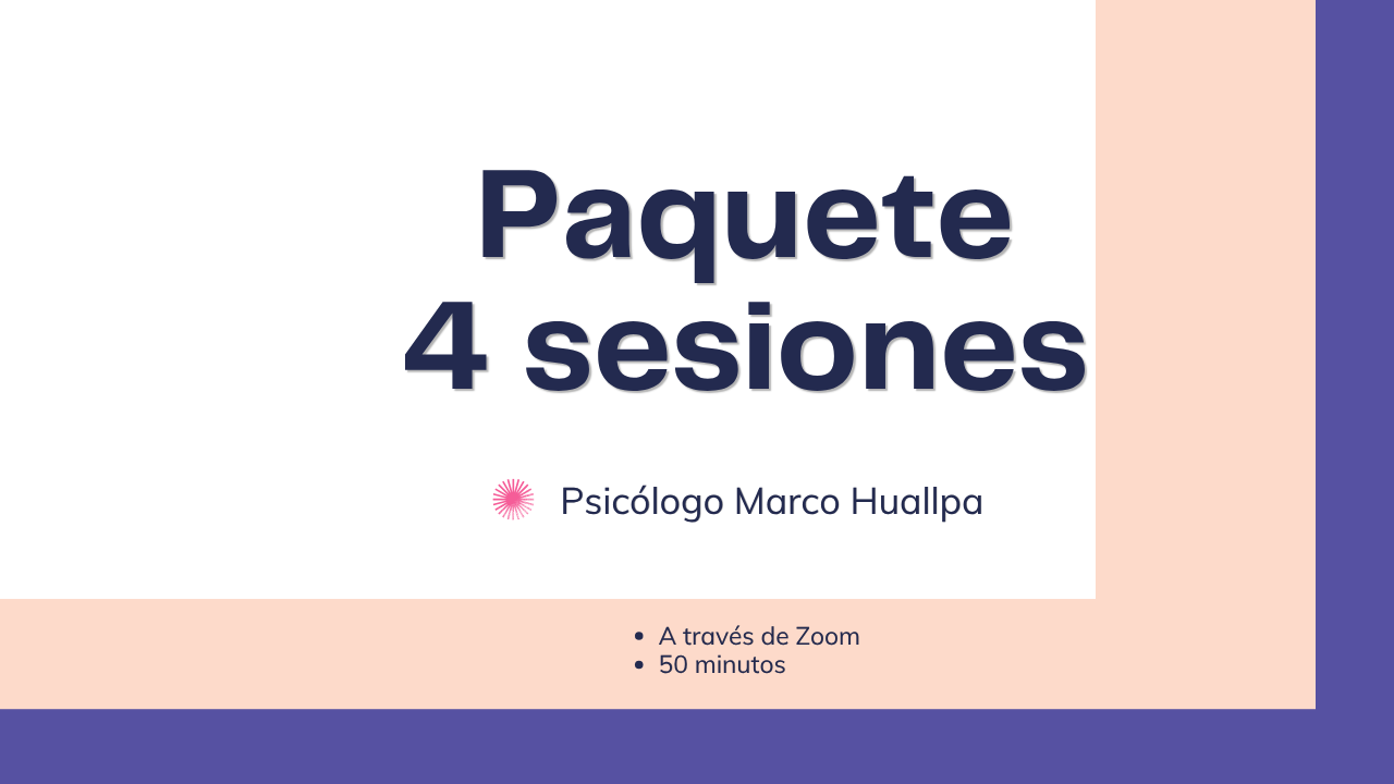 Paquete 4 sesiones