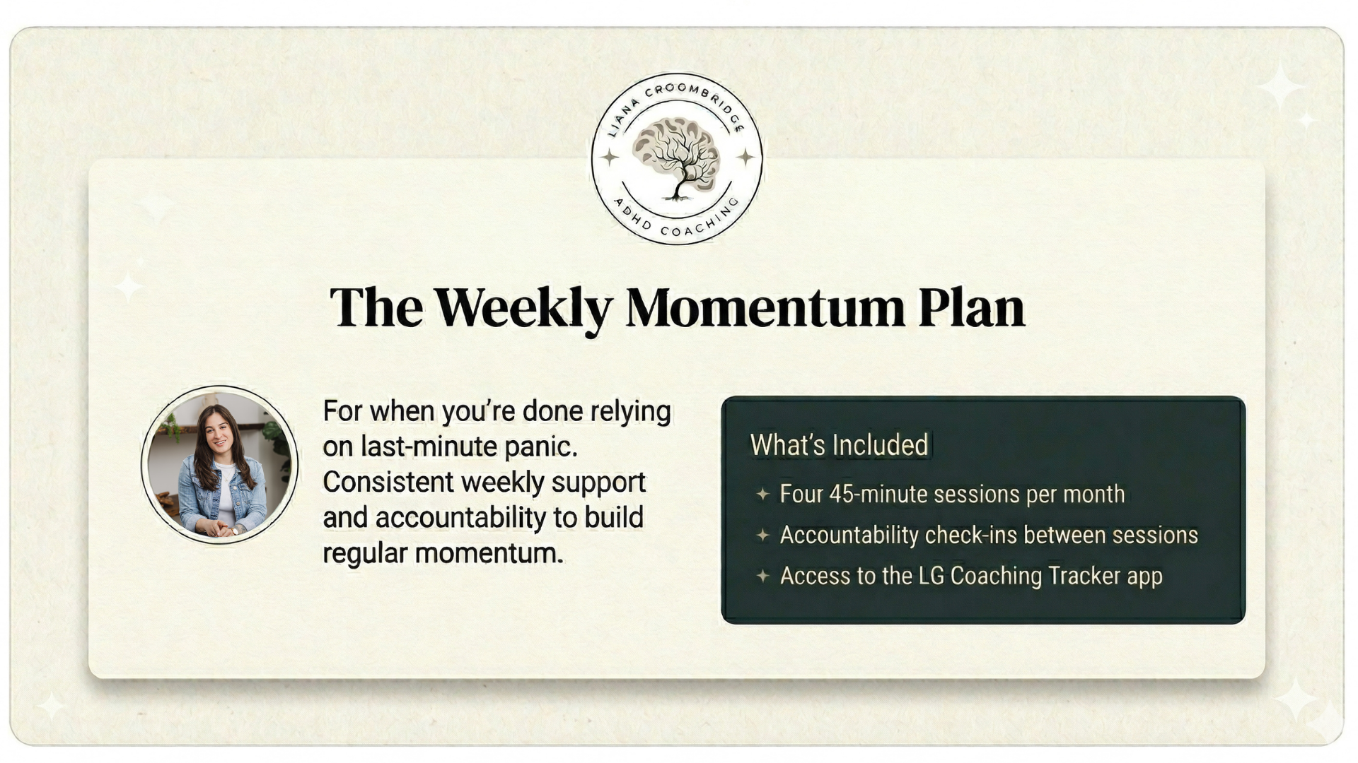 The Weekly Momentum Plan