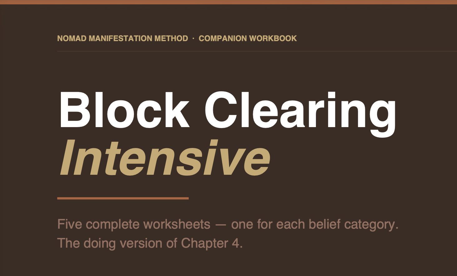 Block Clearing Intensive
