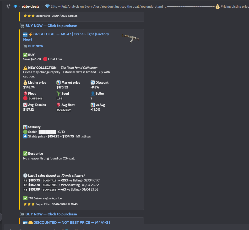 CSFloat Sniper Bot - Source Code