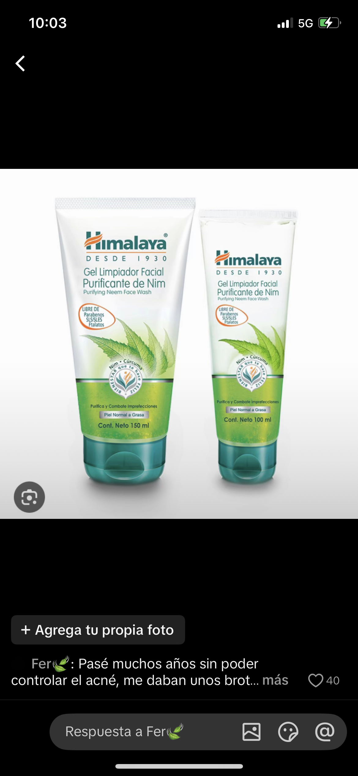 crema para acné