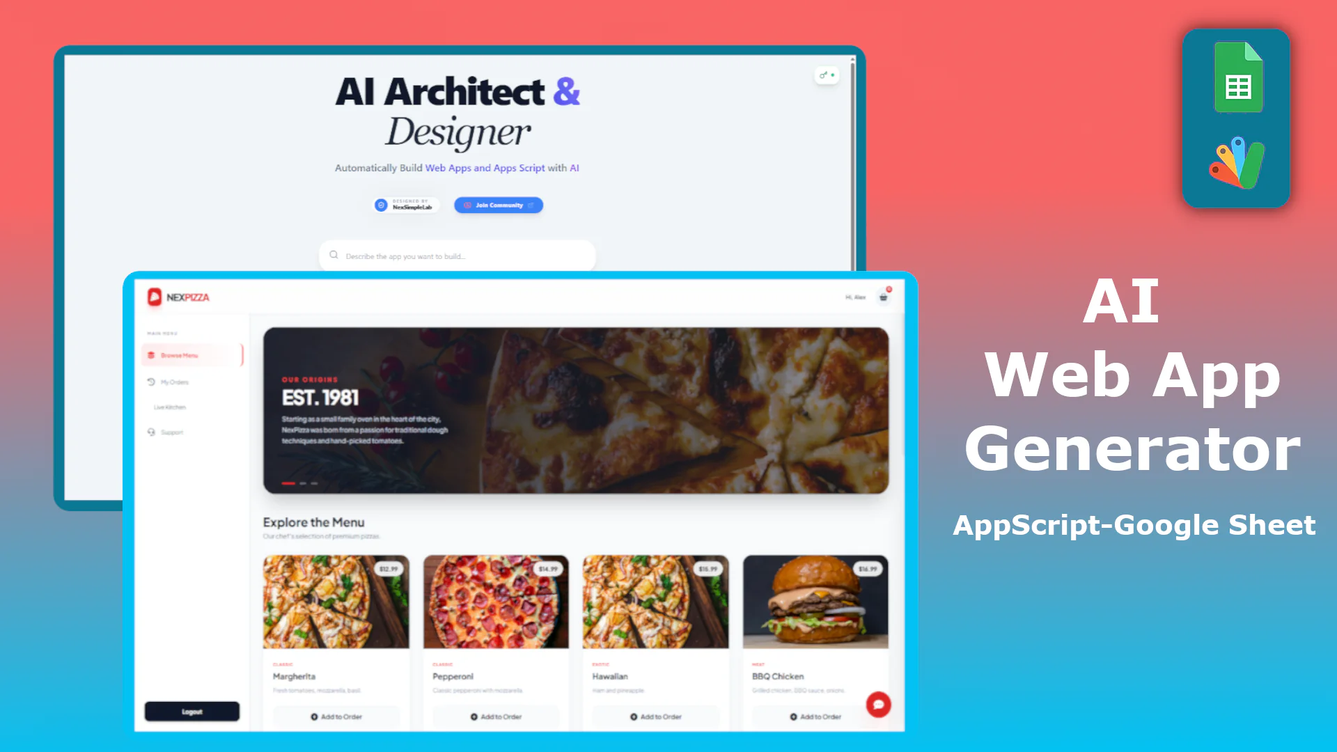 AI Web App Generator - React & Tailwind, Apps Script Source Code