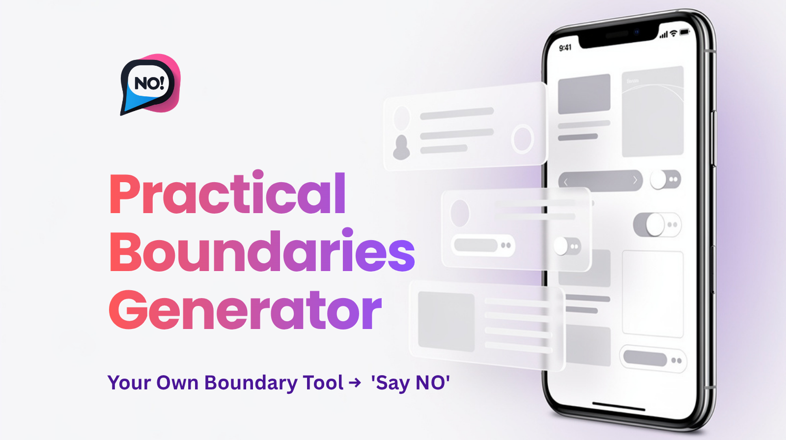 Boundaries Mastery → Practical Methods to 'Say NO'