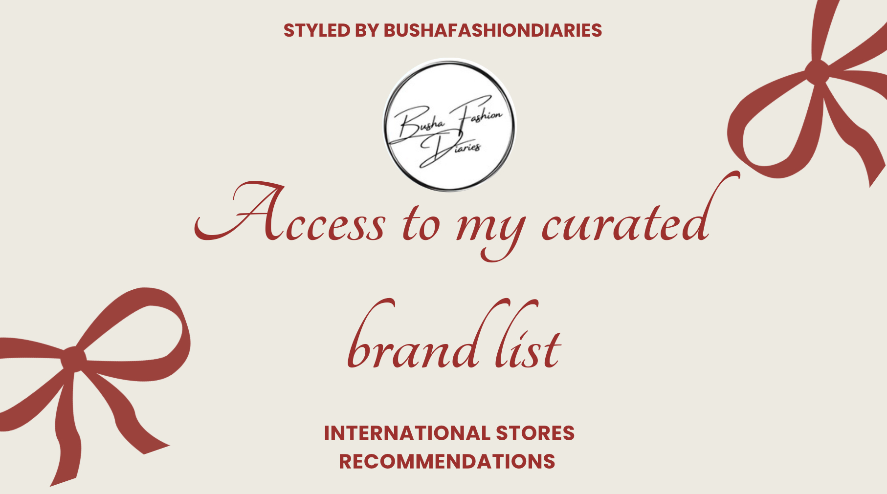 Curated brand access 