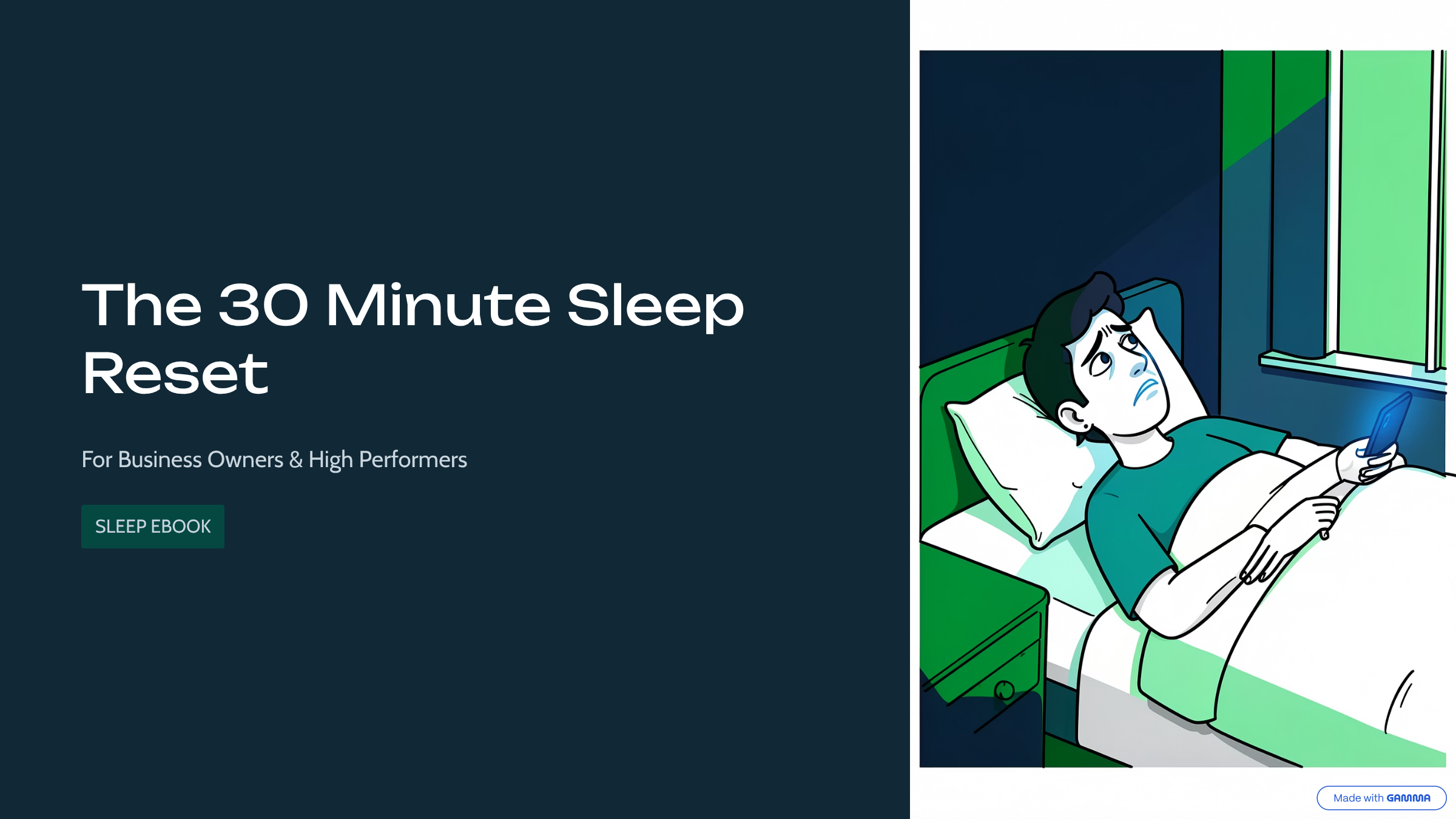  The 30 Minute Sleep Reset For Business Owners