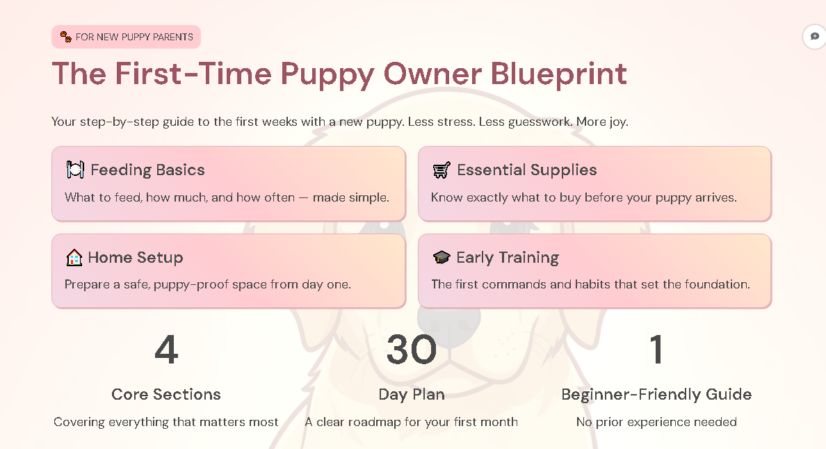 The First-Time Puppy Owner Blueprint