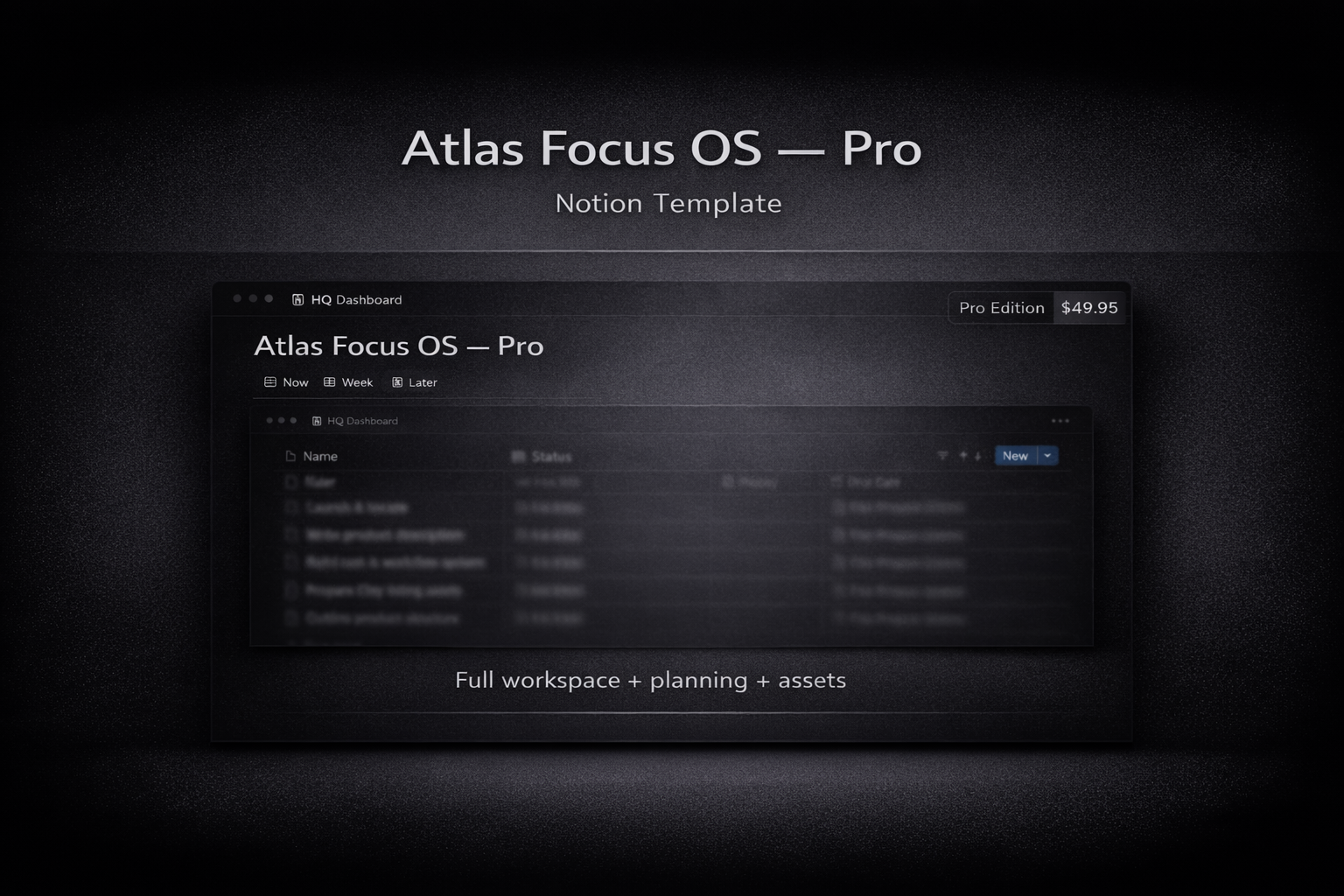 Atlas Focus OS – Pro Access