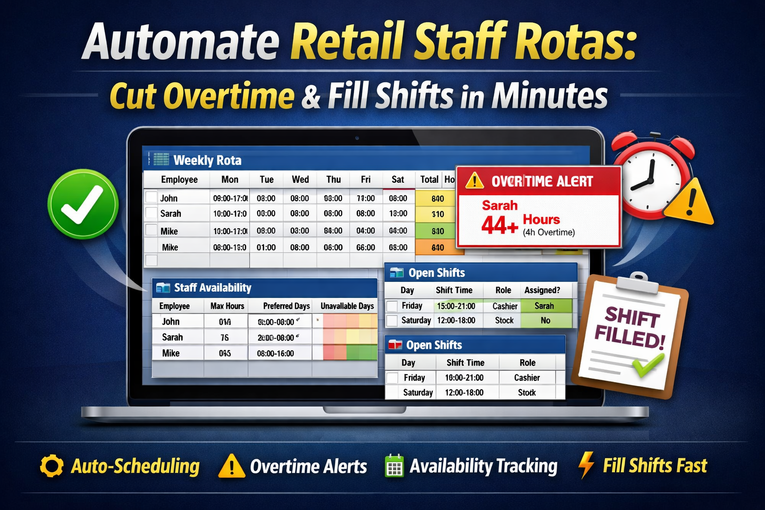 Automate Retail Staff Rotas