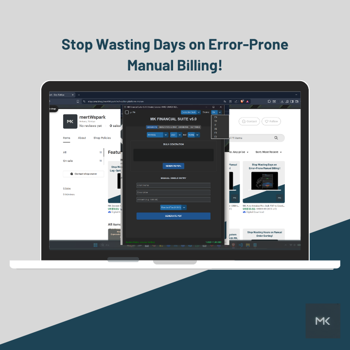PDF Data Management & Invoice Tracking System