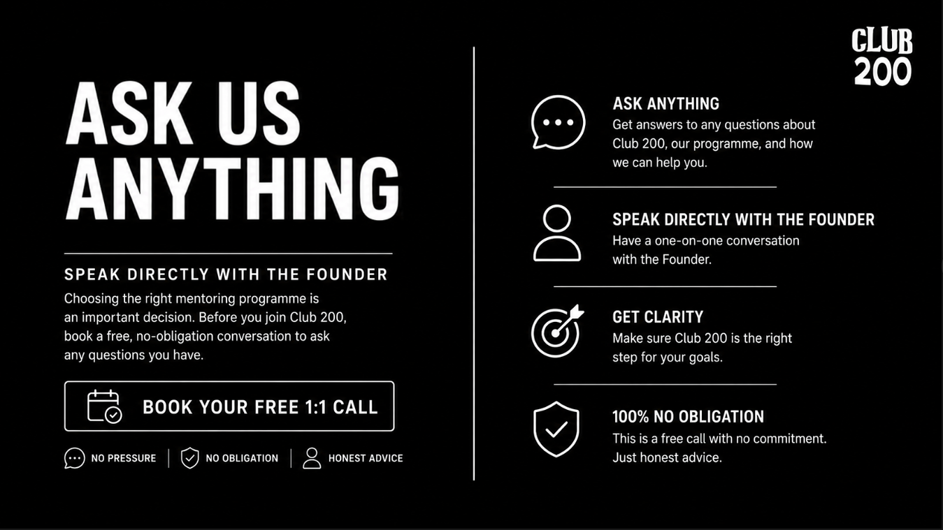 Speak with the Founder