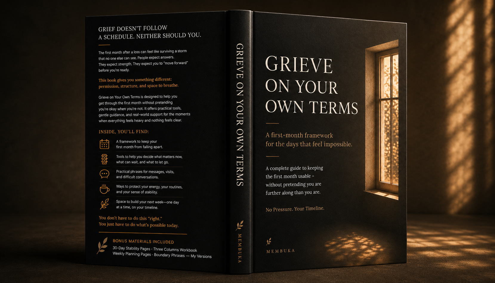 Grieve on Your Own Terms — A First-Month Framework