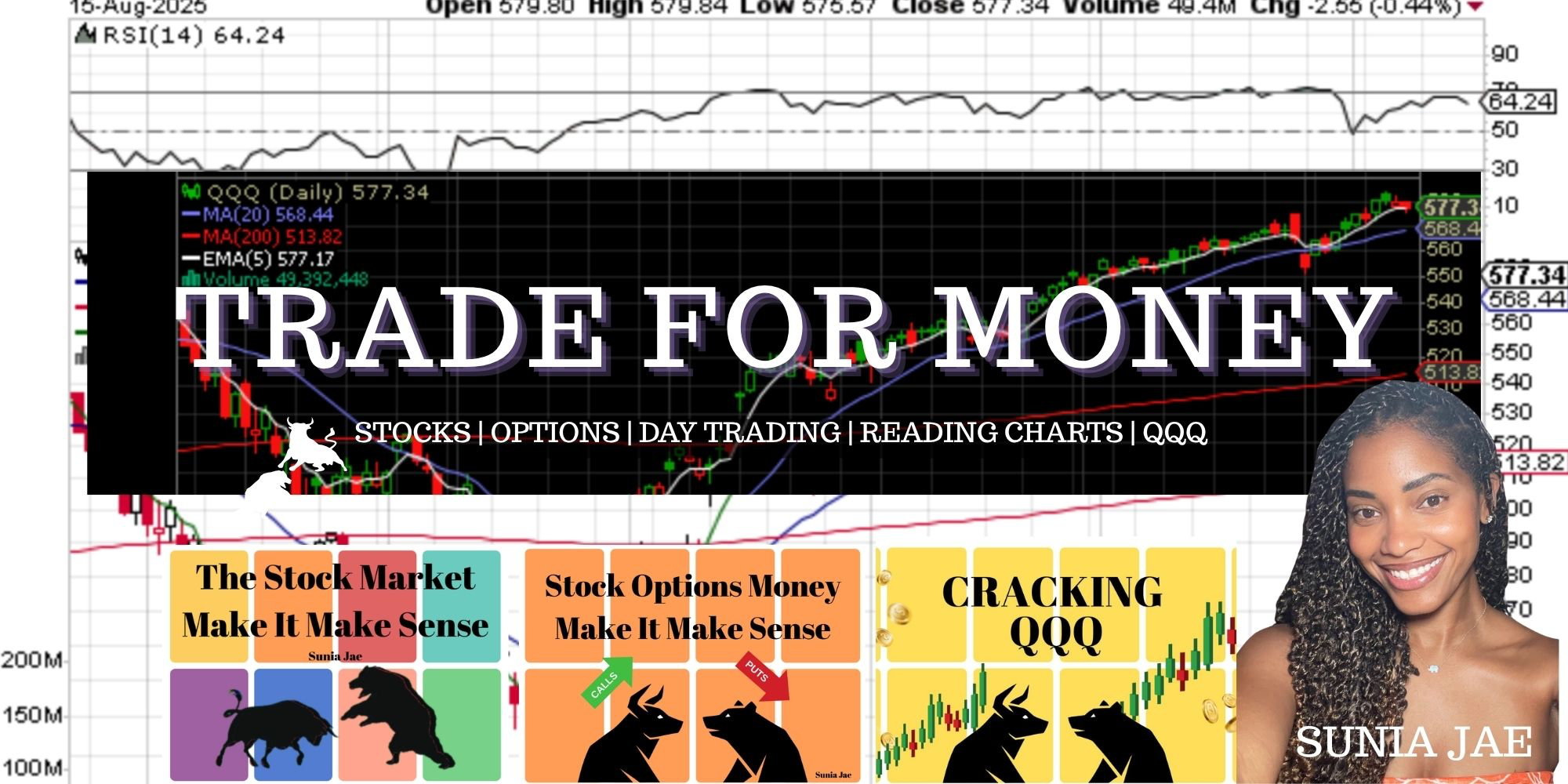 Trade for Money by Sunia Jae banner