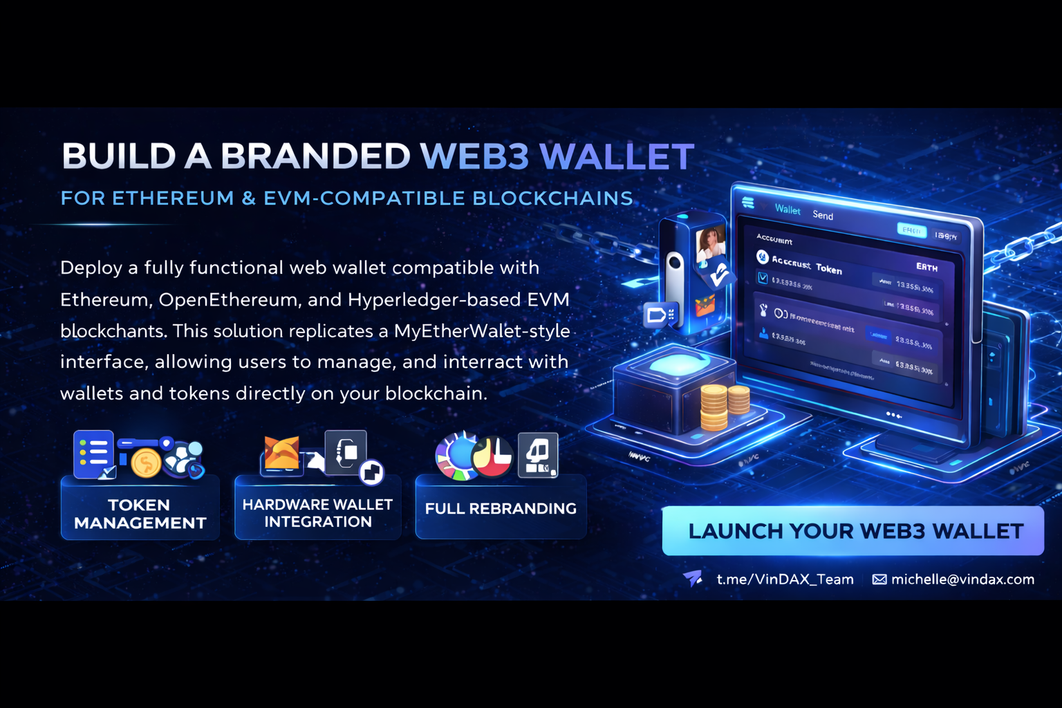 Web Wallet for EVM-Compatible Blockchains