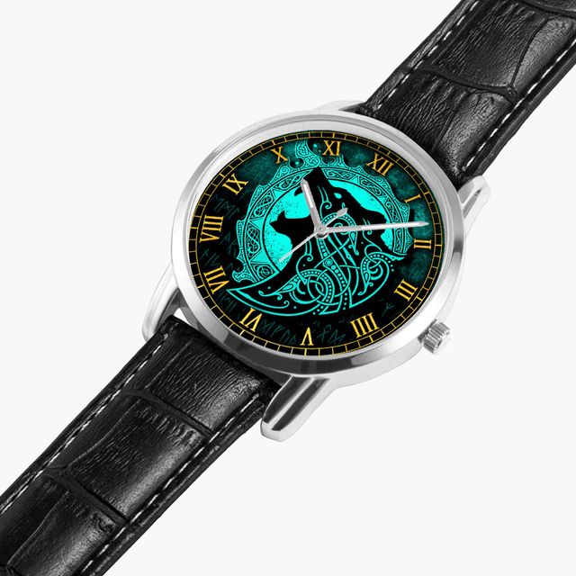 Viking Berserker Cyan Instafamous Wide Type Quartz Watch