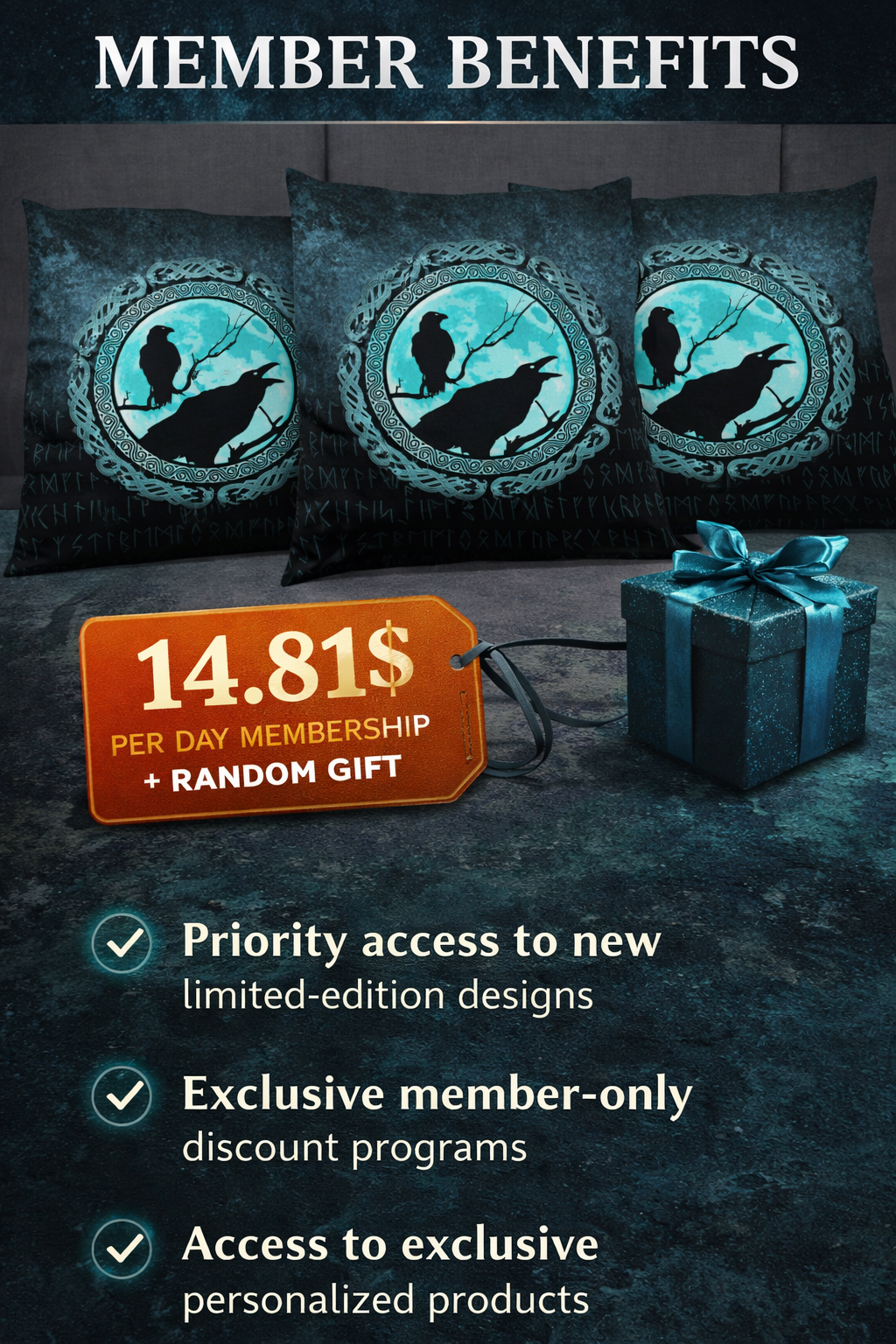 Pillow Silver Shield Membership